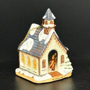 Vintage MJ Hummel Goebel "Candlelight Church" Porcelain Figurine Ornament